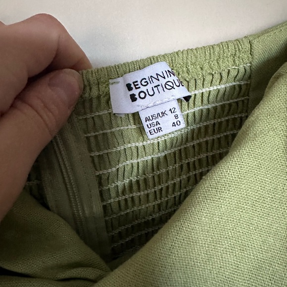 Beginning Boutique Summer Green  Boob tube  dress. Only washed and tried on. - Picture 4 of 4